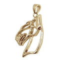Miniature Schnauzer 14K Gold Cut Out Pendant