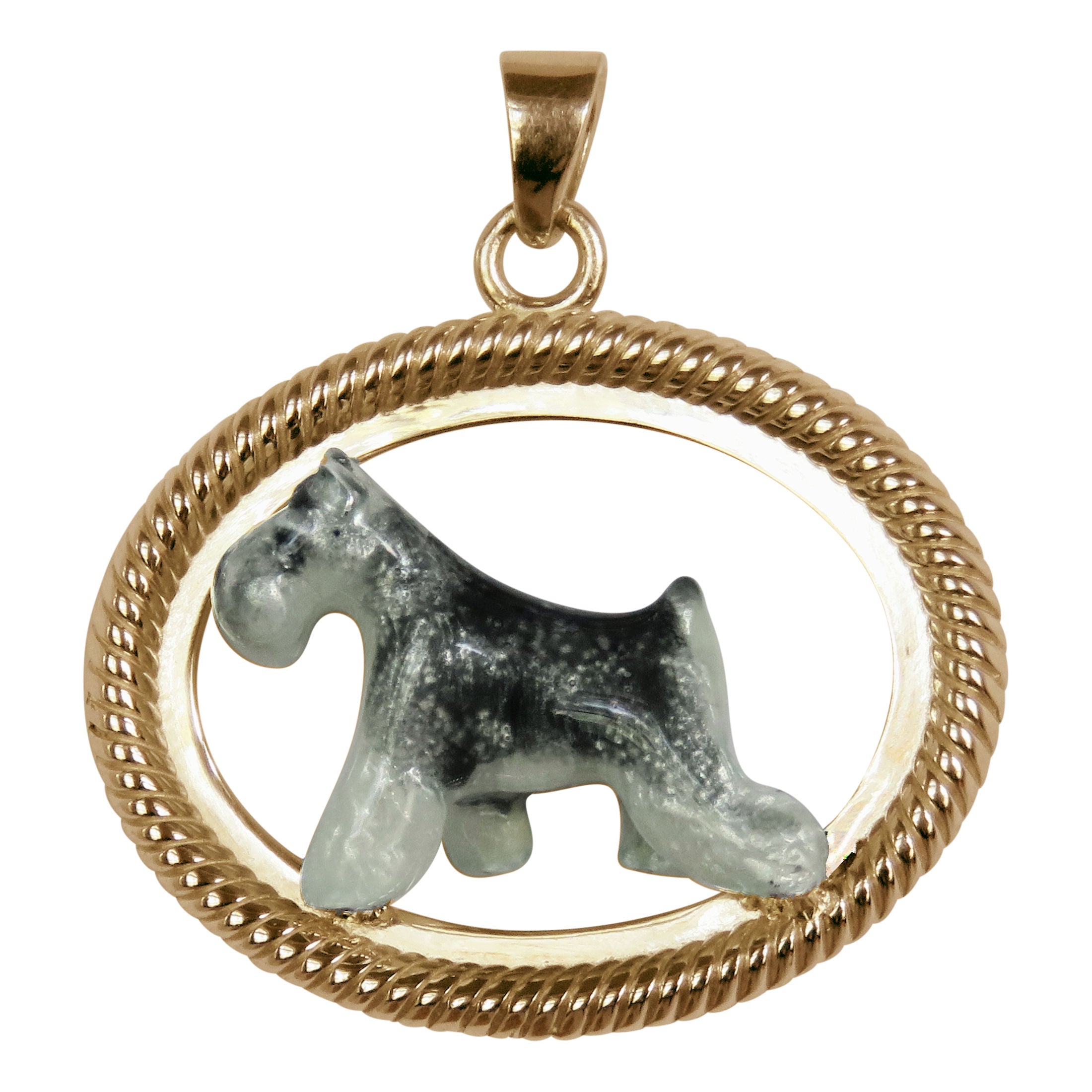 Gold clearance schnauzer pendant