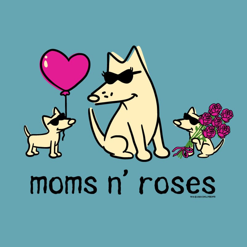 Moms N' Roses - Ladies Plus V-Neck Tee