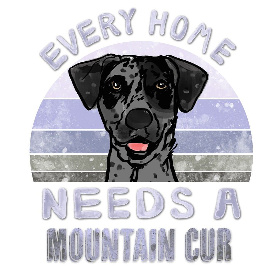 Every Home Needs a Mountain Cur - Women's V-Neck T-Shirt