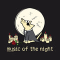 Music Of The Night - Ladies Plus V-Neck Tee