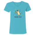 Muzzle Tov - Ladies T-Shirt V-Neck