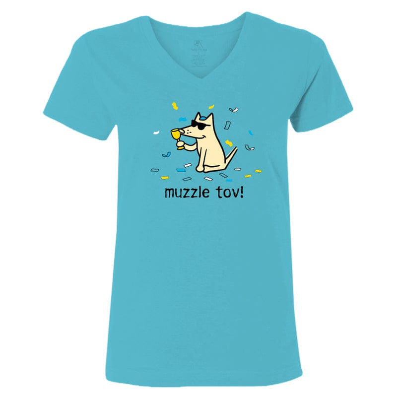 Muzzle Tov - Ladies T-Shirt V-Neck