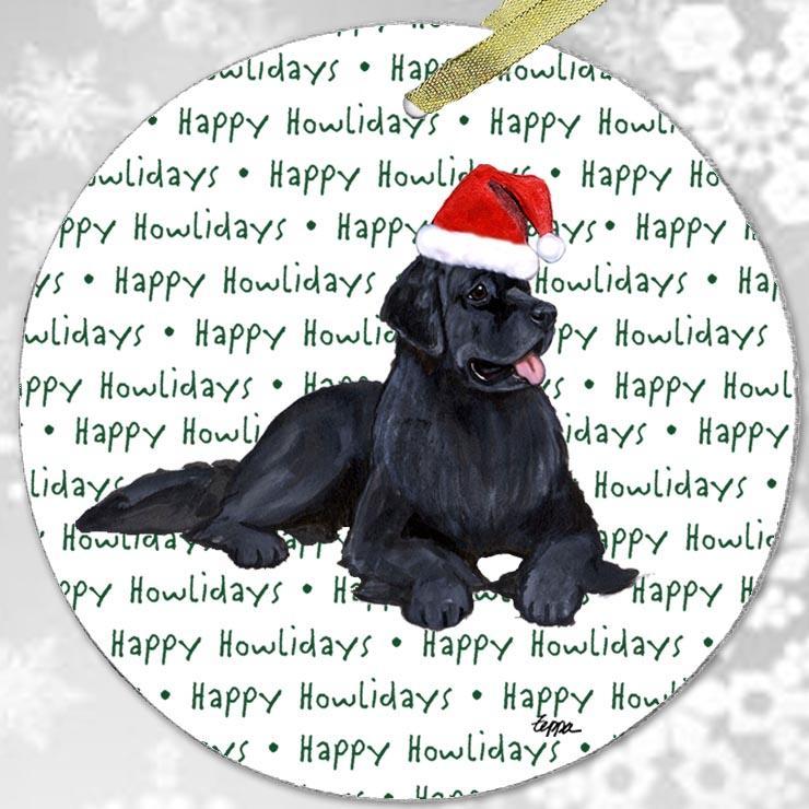 Newfoundland "Happy Howlidays" Ornament