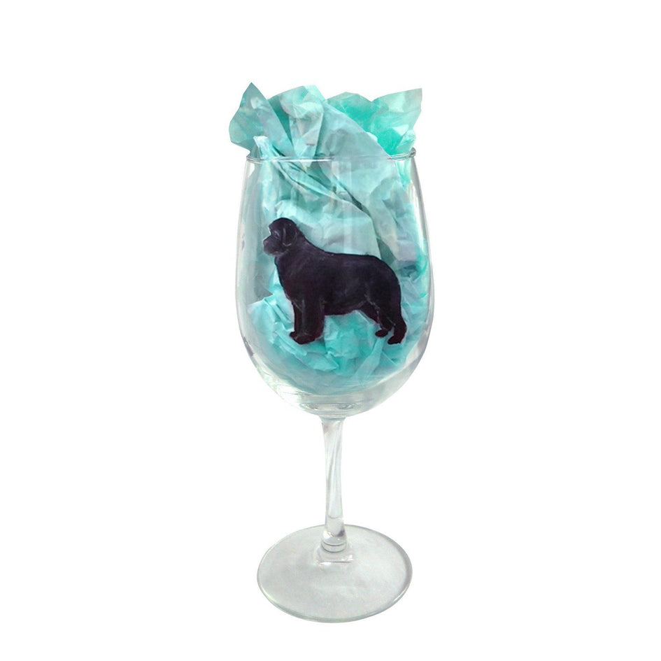 Hand-Painted Dog Breed Wine Glass - Working Group