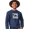 Black & White Newfoundland Love Text - Adult Unisex Crewneck Sweatshirt