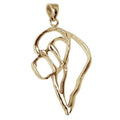 Newfoundland 14K Gold Cut Out Pendant