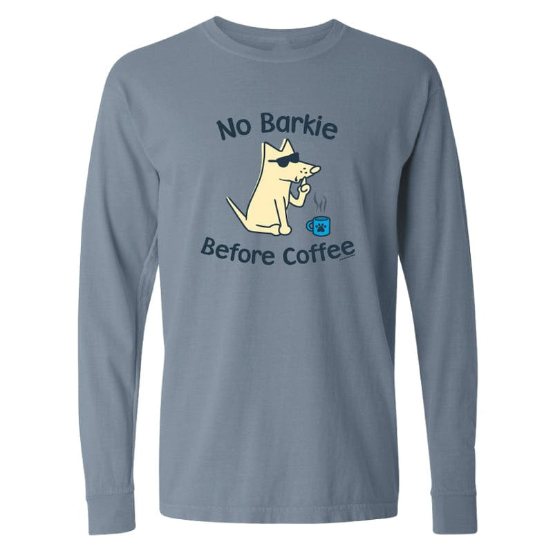 No Barkie Before Coffee - Classic Long-Sleeve T-Shirt