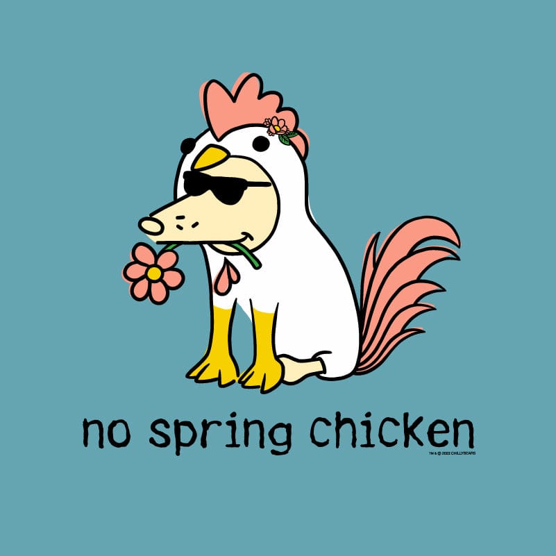 No Spring Chicken - Ladies Plus V-Neck Tee