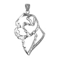 Norfolk Terrier Sterling Silver Cut Out Pendants