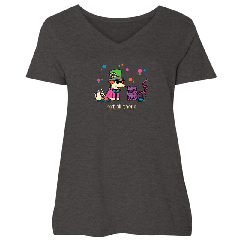 Not All There - Ladies Plus V-Neck Tee