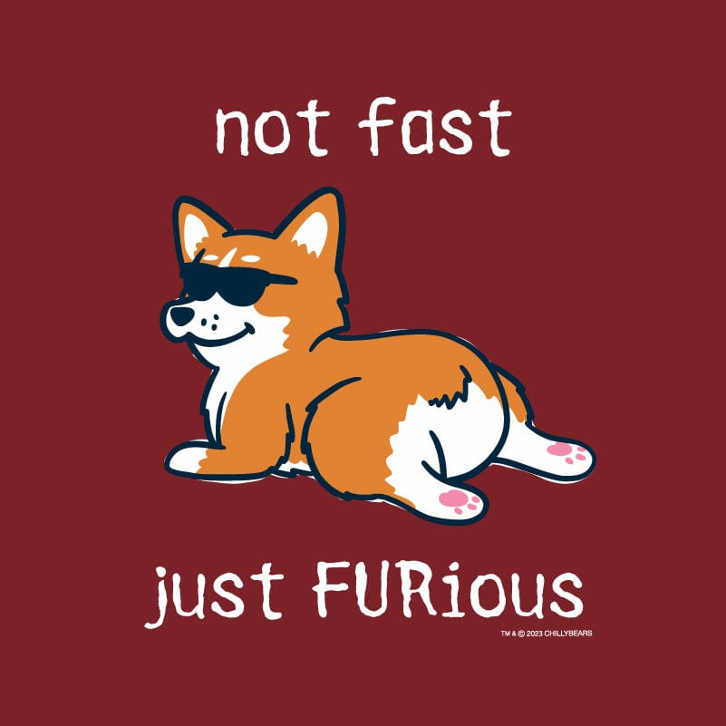 Not Fast, Just FURious - Ladies Curvy V-Neck Tee