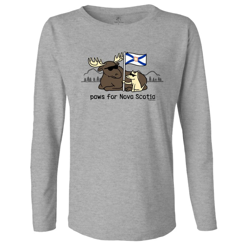 Paws for Nova Scotia - Ladies Long-Sleeve T-Shirt
