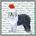 Old English Sheepdog Happy Howlidays Text - Adult Unisex Crewneck Sweatshirt