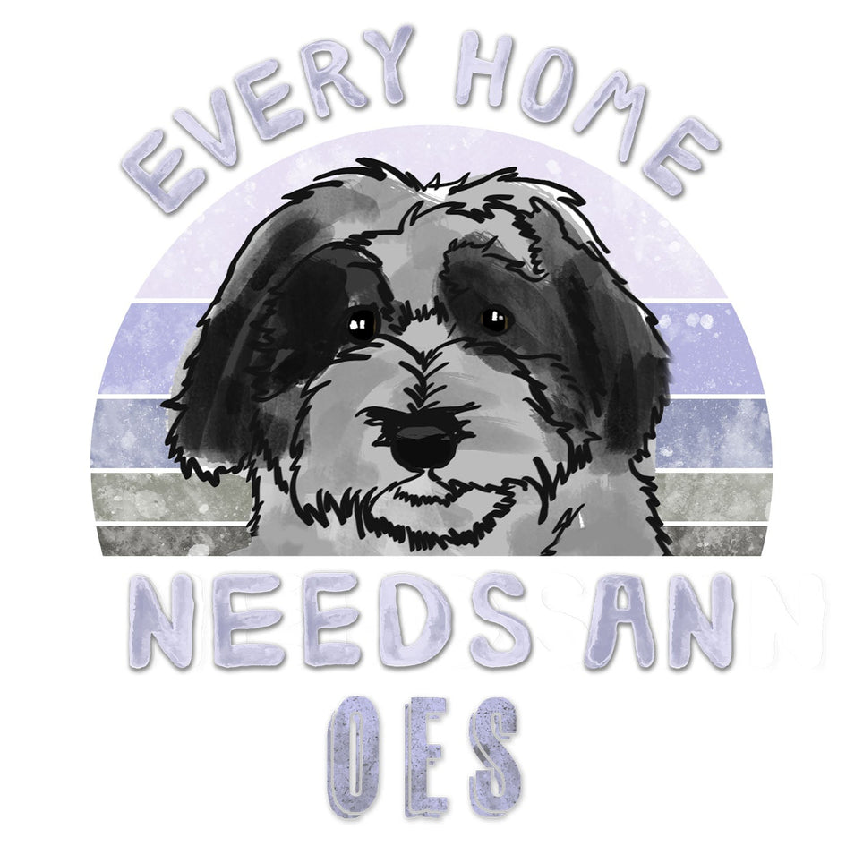 Every Home Needs a Old English Sheepdog - Women's V-Neck T-Shirt