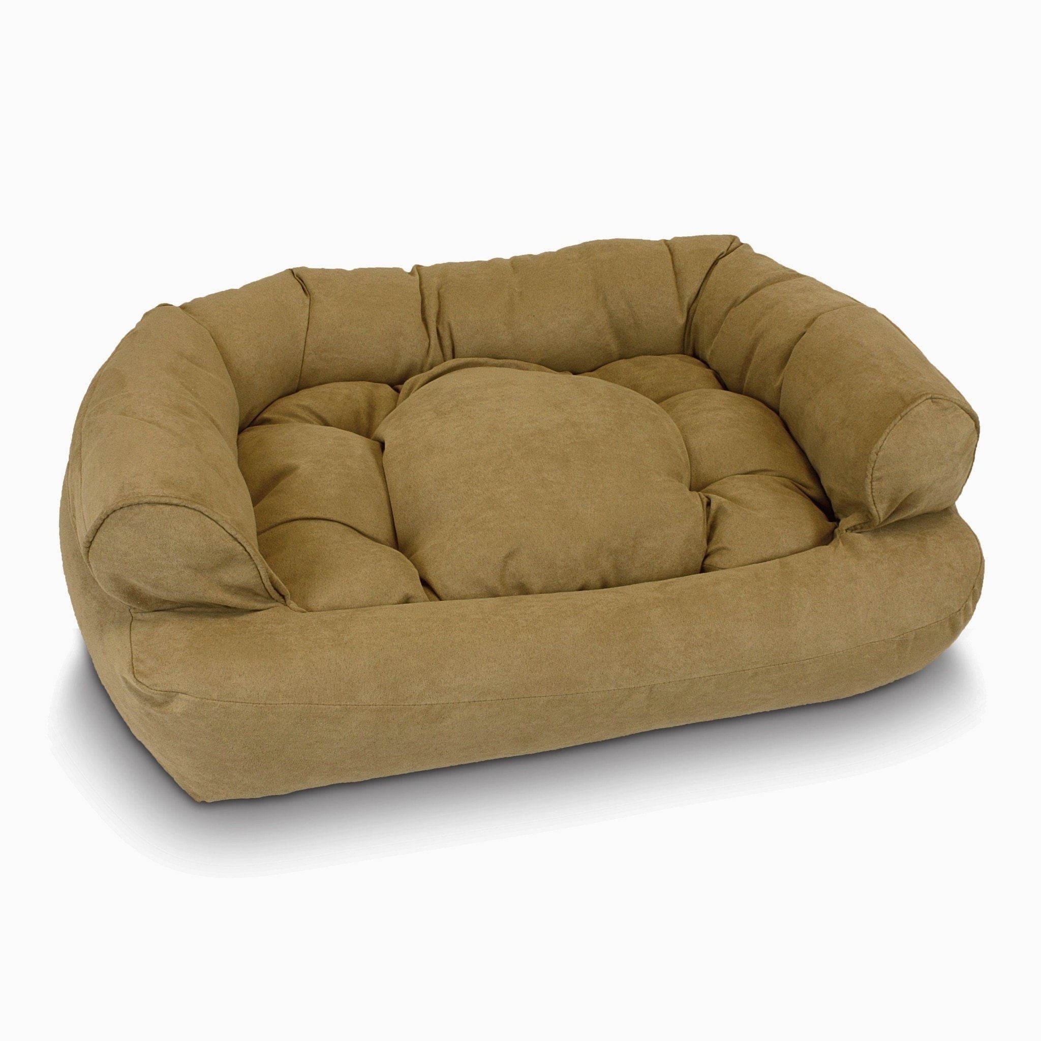 Overstuffed store dog sofa