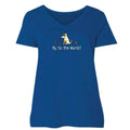 Oy To The World! - Ladies Plus V-Neck Tee