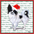 Papillon Happy Howlidays Text - Adult Unisex T-Shirt