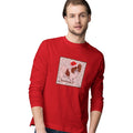 Papillon (Red) Happy Howlidays Text - Adult Unisex Long Sleeve T-Shirt