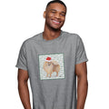 Pomeranian Happy Howlidays Text - Adult Unisex T-Shirt