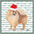 Pomeranian Happy Howlidays Text - Adult Unisex Crewneck Sweatshirt