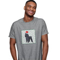 Poodle (Black) Happy Howlidays Text - Adult Unisex T-Shirt
