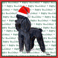 Poodle (Black) Happy Howlidays Text - Adult Unisex T-Shirt