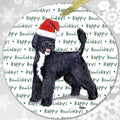 Portuguese Water Dog "Happy Howlidays" Ornament