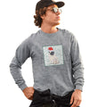 Pug Happy Howlidays Text - Adult Unisex Long Sleeve T-Shirt