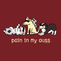 Pain In My Auss - Ladies Curvy V-Neck Tee