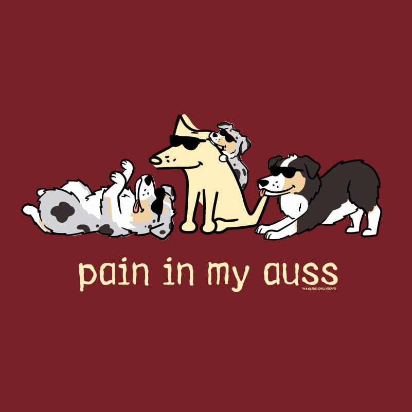 Pain In My Auss - Ladies Curvy V-Neck Tee
