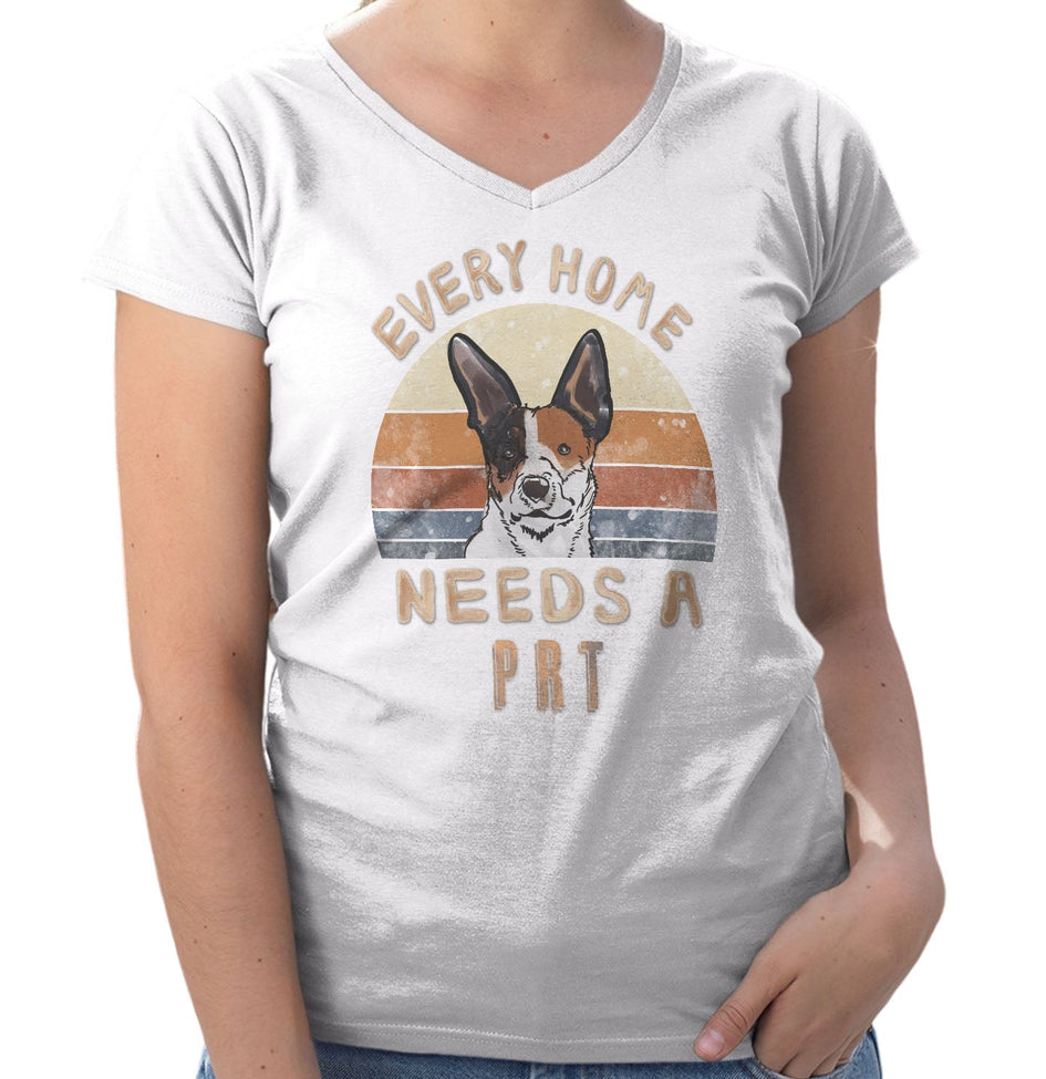 Every Home Needs a Parson Russell Terrier - Women's V-Neck T-Shirt