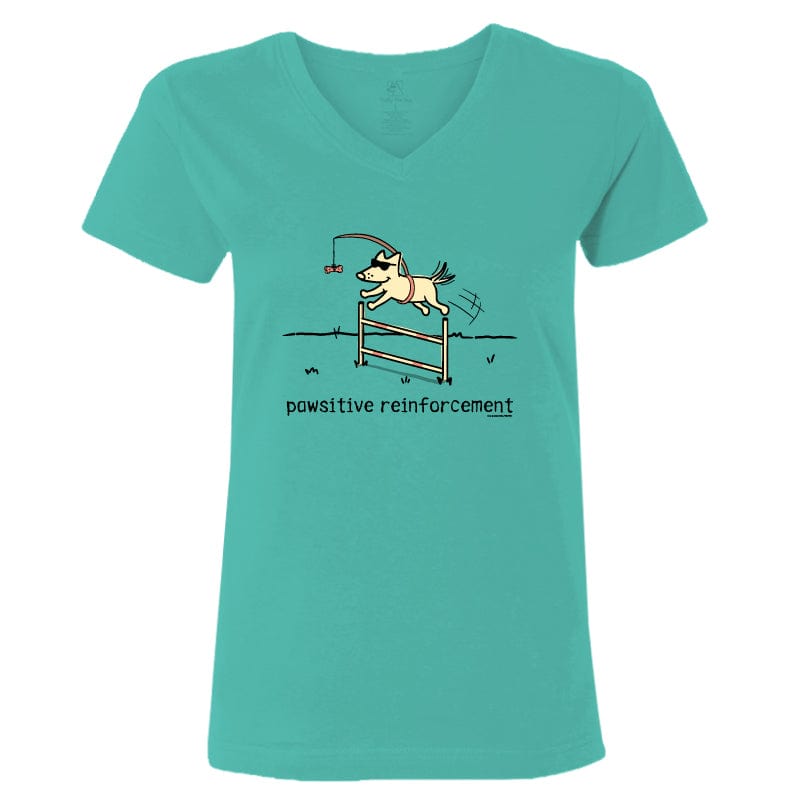 Pawsitive Reinforcement - Ladies T-Shirt V-Neck