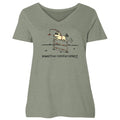 Pawsitive Reinforcement - Ladies Plus V-Neck Tee