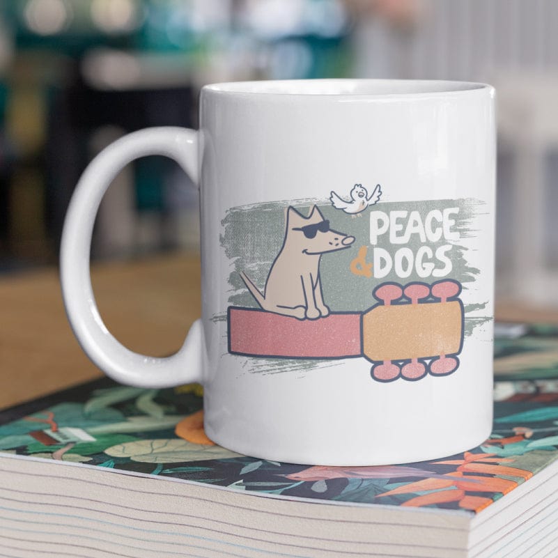 Peace And Dogs - Coffee Mug