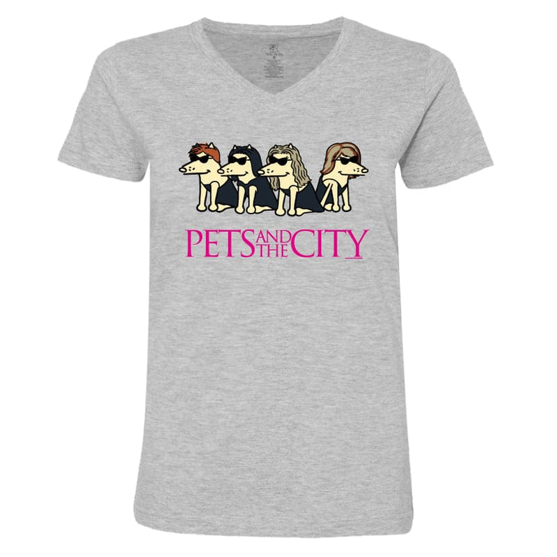 Pets and the City - Ladies T-Shirt V-Neck