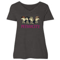 Pets and the City - Ladies Curvy V-Neck Tee