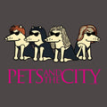 Pets and the City - Ladies Curvy V-Neck Tee
