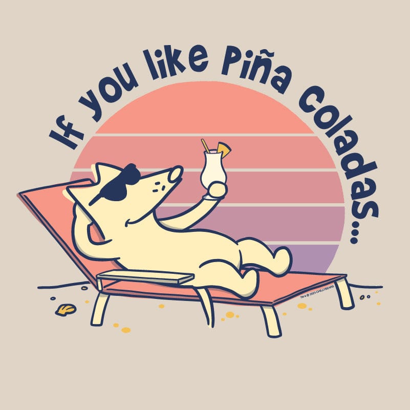 If You Like Pina Coladas - Ladies Curvy V-Neck Tee
