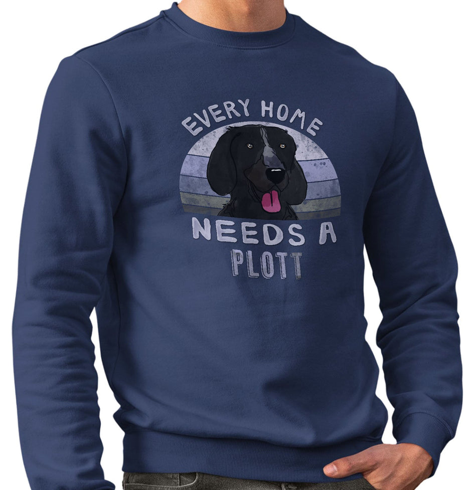 Every Home Needs a Plott Hound - Adult Unisex Crewneck Sweatshirt