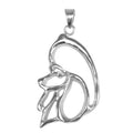 Poodle Sterling Silver Cut Out Pendants