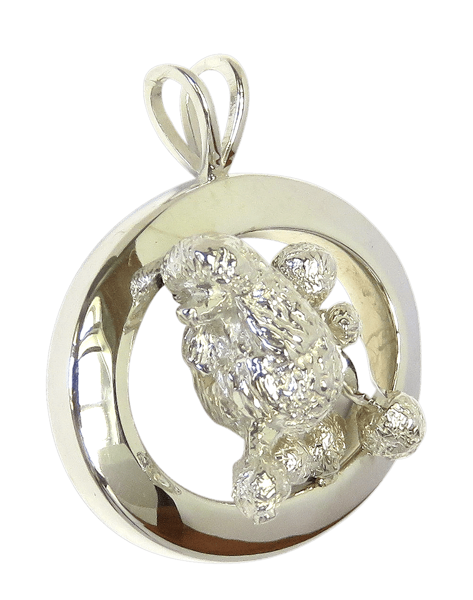 Poodle Narrow Oval Jewelry