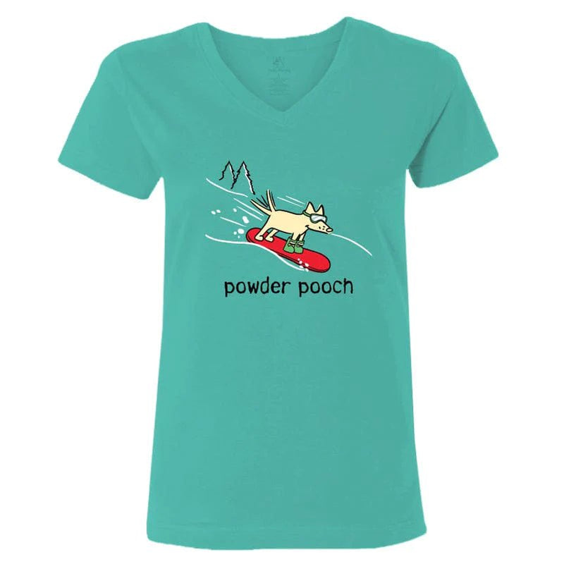 Powder Pooch - Ladies T-Shirt V-Neck