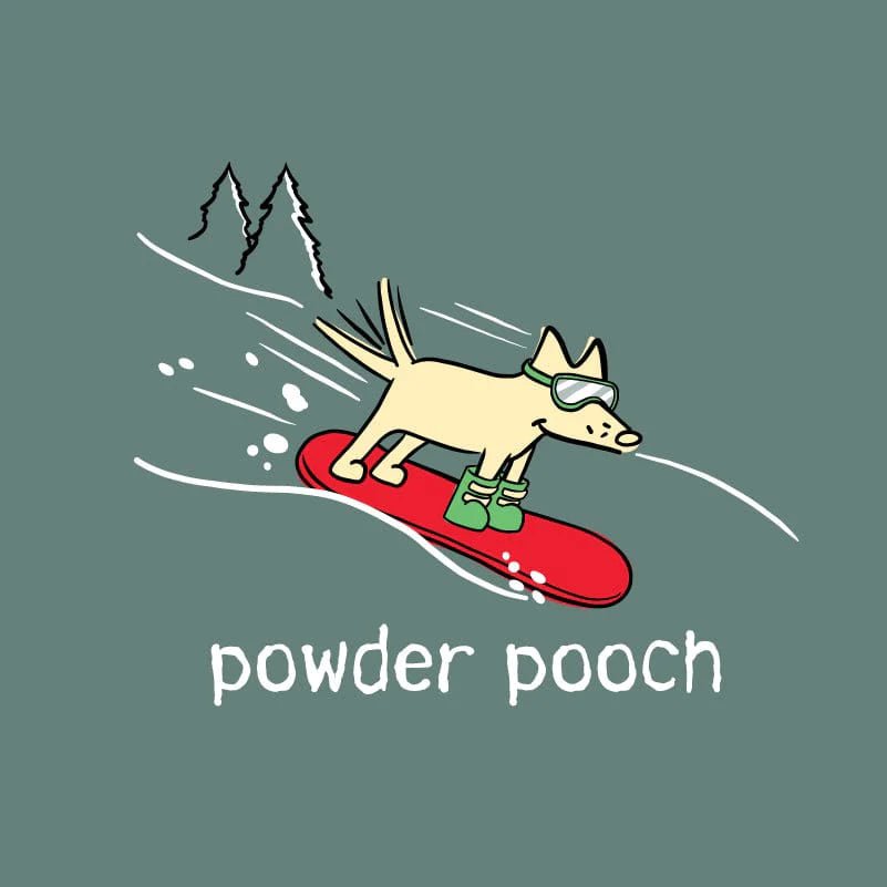 Powder Pooch - Classic Long-Sleeve T-Shirt