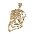 Pug 14K Gold Cut Out Pendant
