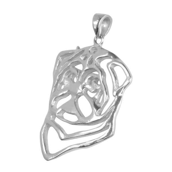 Pug Sterling Silver Cut Out Pendants