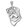 Pug Sterling Silver Cut Out Pendants
