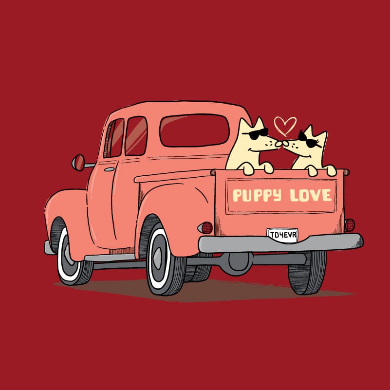 Puppy Love - Ladies T-Shirt V-Neck