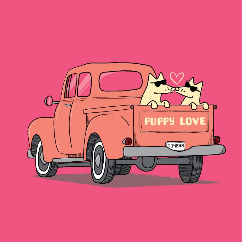 Puppy Love - Ladies Plus V-Neck Tee