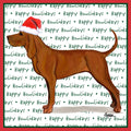 Redbone Coonhound Happy Howlidays Text - Adult Unisex T-Shirt